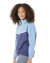The Rip Curl Girls Girls Sunset Skies 1/4 Zip Fleece in Blue