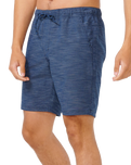 The Rip Curl Mens Boardwalk Jackson Volley Shorts in Dark Navy