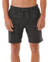 The Rip Curl Mens Boardwalk Jackson Volley Shorts in Black