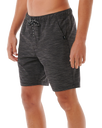 The Rip Curl Mens Boardwalk Jackson Volley Shorts in Black