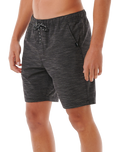 The Rip Curl Mens Boardwalk Jackson Volley Shorts in Black
