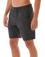 The Rip Curl Mens Boardwalk Jackson Volley Shorts in Black