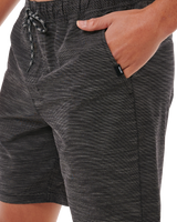 The Rip Curl Mens Boardwalk Jackson Volley Shorts in Black