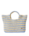 Classic Surf Paper 27L Beach Bag in Blue & Natural