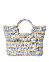 Classic Surf Paper 27L Beach Bag in Blue & Natural