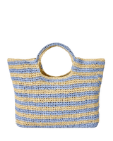 Classic Surf Paper 27L Beach Bag in Blue & Natural