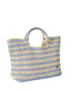 Classic Surf Paper 27L Beach Bag in Blue & Natural
