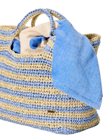 Classic Surf Paper 27L Beach Bag in Blue & Natural