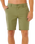 Boardwalk Phase 19 Walkshorts in Surplus Green