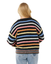 The Rip Curl Womens Pacific Rider Stripe Cardigan in Black