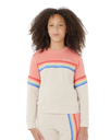 Girls Surf Revival Sweatshirt in Oatmeal Marle