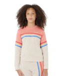 Girls Surf Revival Sweatshirt in Oatmeal Marle