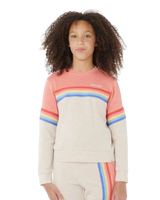 Girls Surf Revival Sweatshirt in Oatmeal Marle