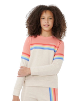 Girls Surf Revival Sweatshirt in Oatmeal Marle