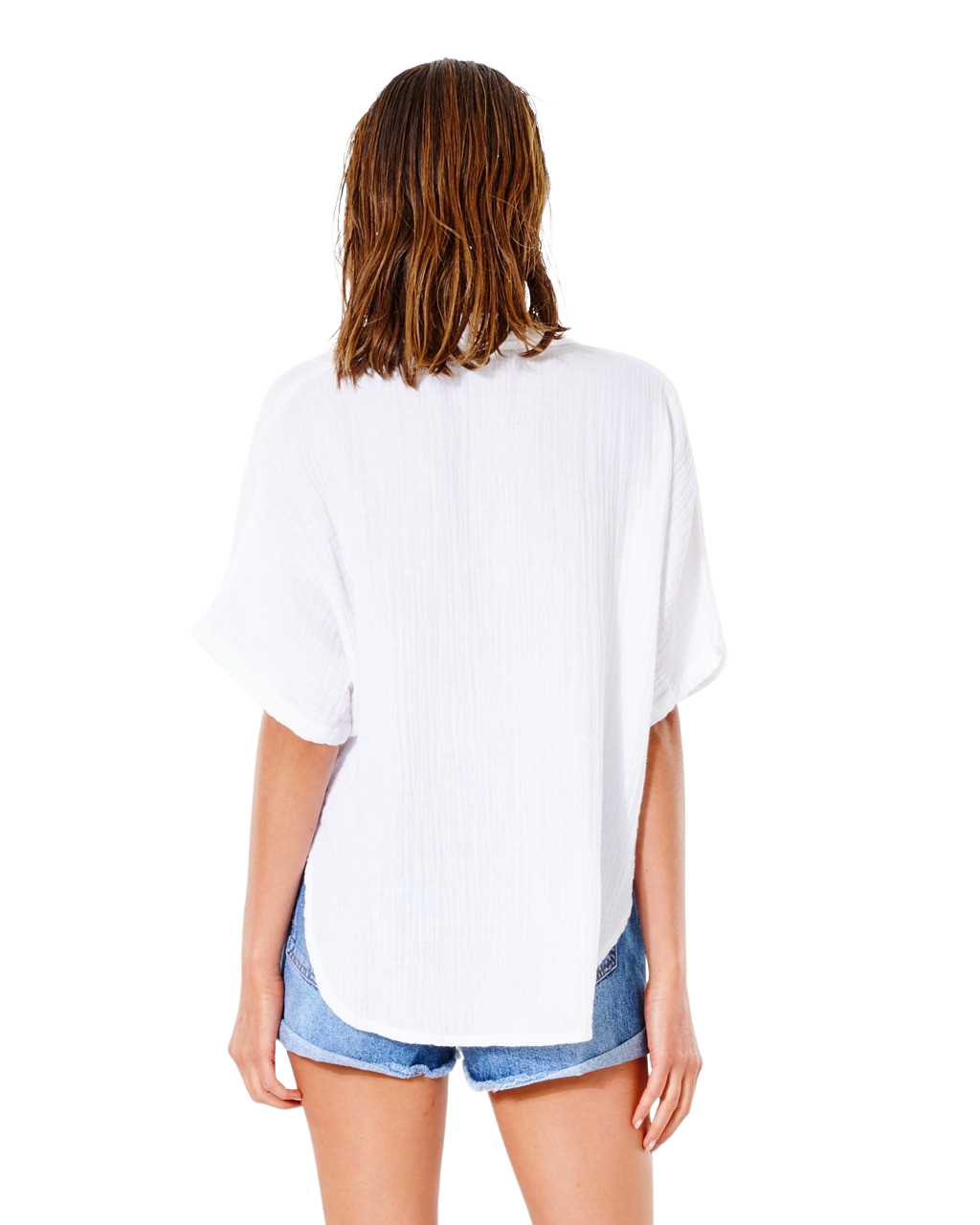 The Rip Curl Womens Premium Surf Shirt in White