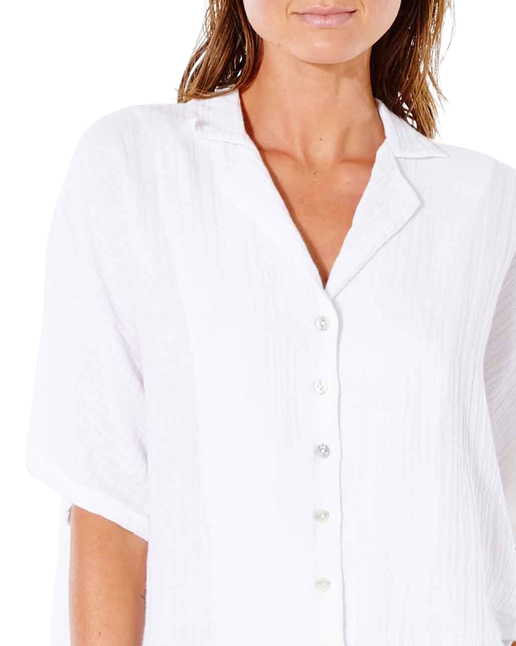 The Rip Curl Womens Premium Surf Shirt in White