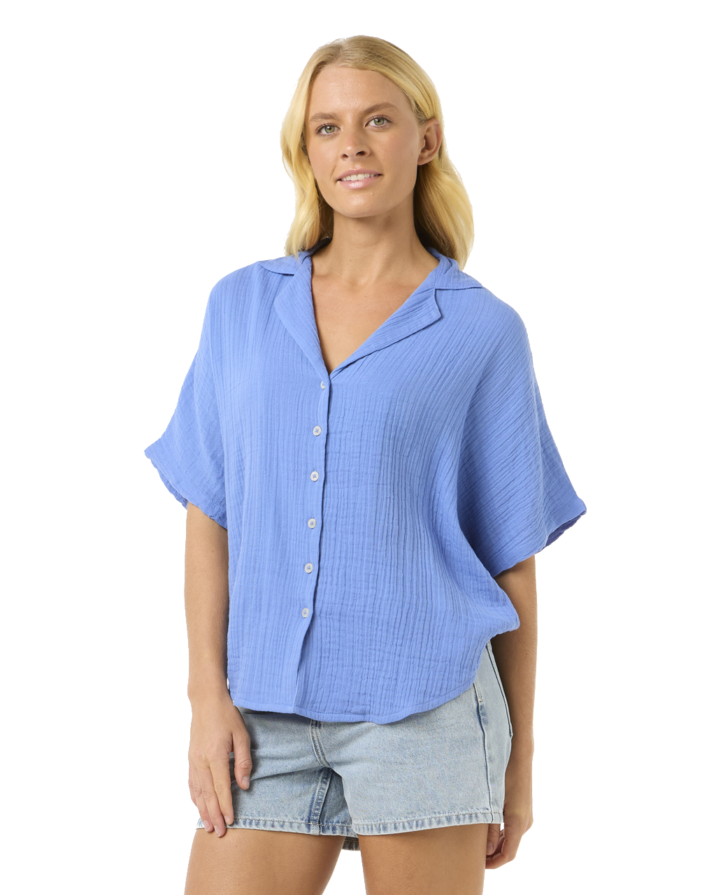 The Rip Curl Womens Premium Surf Shirt in Blue
