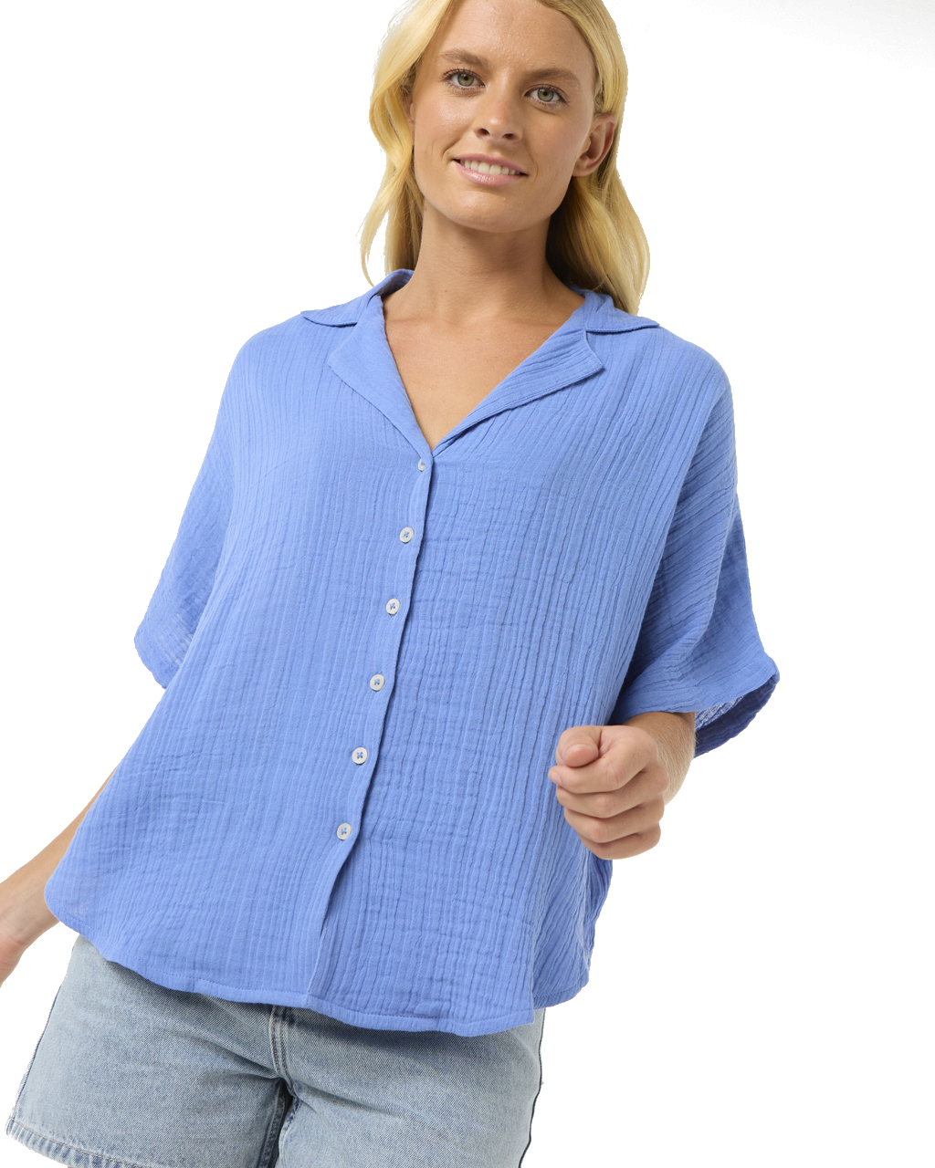 The Rip Curl Womens Premium Surf Shirt in Blue