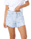 The Rip Curl Womens Sophie Denim Shorts II in Light Blue