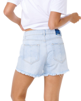 The Rip Curl Womens Sophie Denim Shorts II in Light Blue