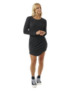 The Rip Curl Womens New Cosy Dress in Black Marle