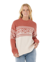 The Rip Curl Womens Cosmic Kiss Jumper in Brick