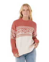 The Rip Curl Womens Cosmic Kiss Jumper in Brick