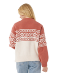 The Rip Curl Womens Cosmic Kiss Jumper in Brick