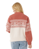 The Rip Curl Womens Cosmic Kiss Jumper in Brick