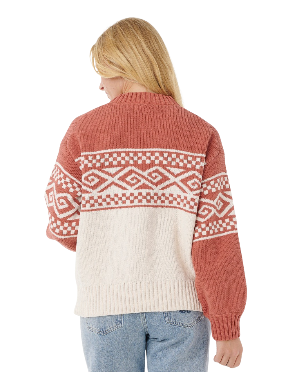 The Rip Curl Womens Cosmic Kiss Jumper in Brick