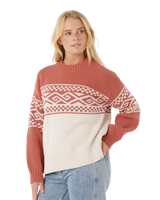 The Rip Curl Womens Cosmic Kiss Jumper in Brick