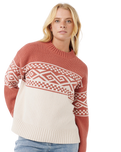 The Rip Curl Womens Cosmic Kiss Jumper in Brick