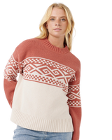 The Rip Curl Womens Cosmic Kiss Jumper in Brick