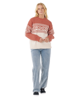 The Rip Curl Womens Cosmic Kiss Jumper in Brick