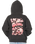 Girls Road Trip Zip Hoodie in Washed Black