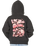 Girls Road Trip Zip Hoodie in Washed Black