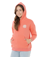 The Rip Curl Girls Girls Luxe Surf Hoodie in Watermelon