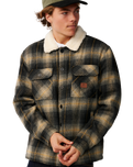 The Rip Curl Mens Classic Surf Bells Sherpa Jacket in Black