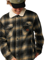 The Rip Curl Mens Classic Surf Bells Sherpa Jacket in Black