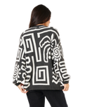 The Rip Curl Womens Sunset Jumper in Black & Off White
