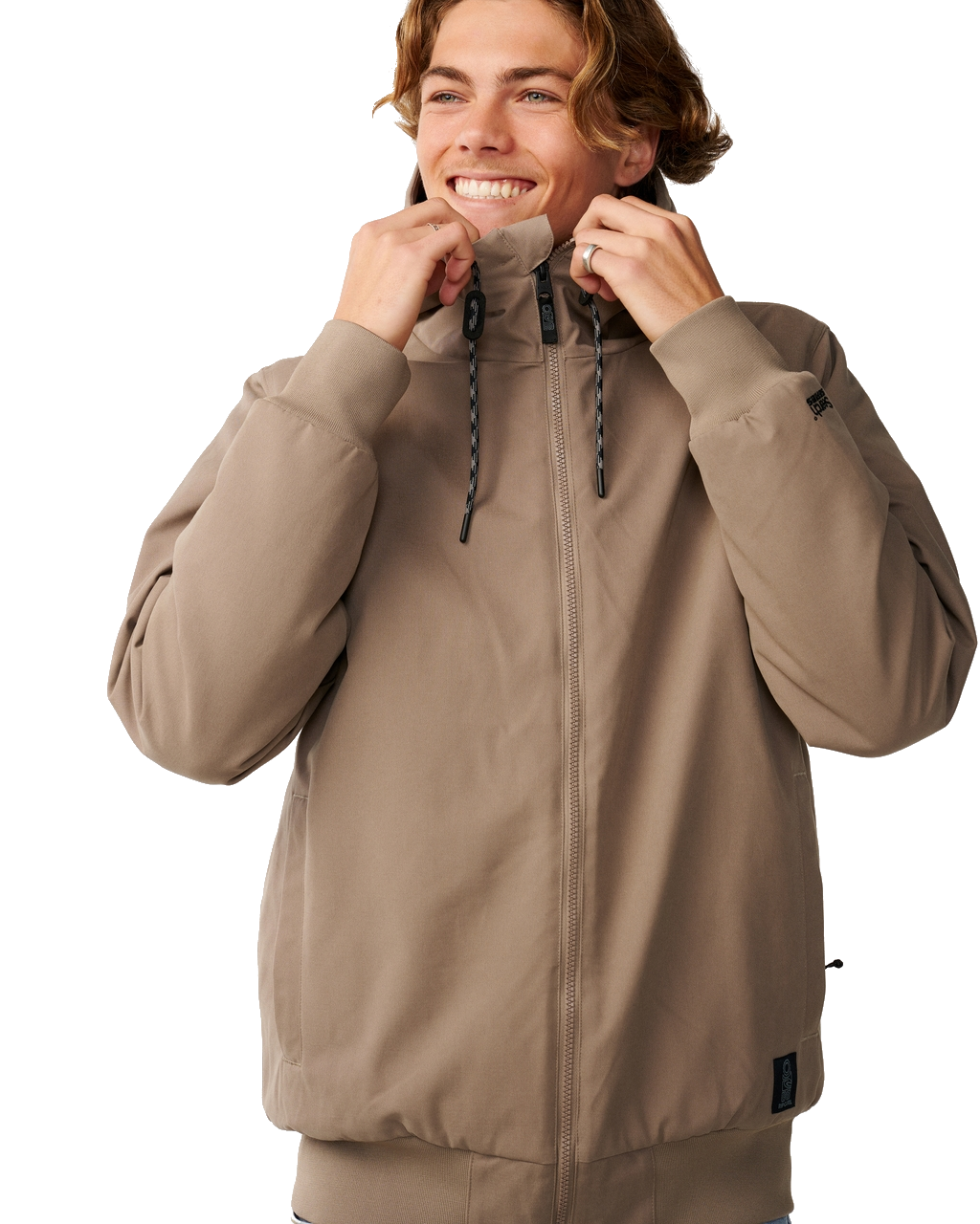 The Rip Curl Mens S-Series One Shot 5K/5K Jacket in Walnut