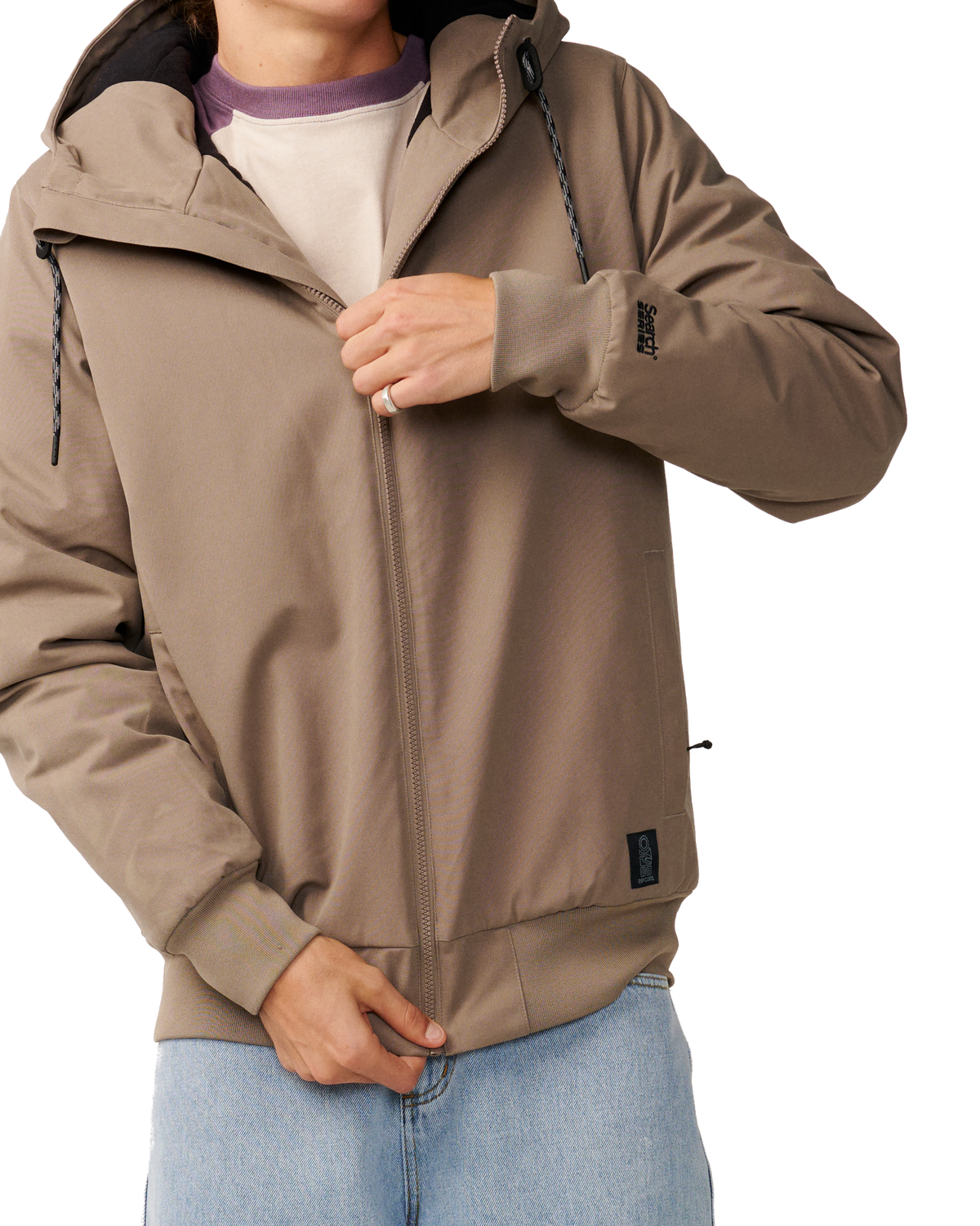 The Rip Curl Mens S-Series One Shot 5K/5K Jacket in Walnut