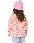 Girls Party Wave Polar Fleece in Peach