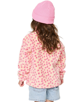 Girls Party Wave Polar Fleece in Peach