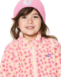 Girls Party Wave Polar Fleece in Peach