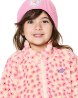 Girls Party Wave Polar Fleece in Peach