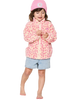 Girls Party Wave Polar Fleece in Peach