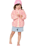 Girls Party Wave Polar Fleece in Peach