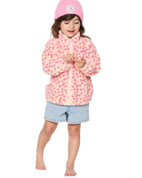 Girls Party Wave Polar Fleece in Peach