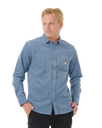 The Rip Curl Mens Classic Surf Cord Shirt in Bluefin